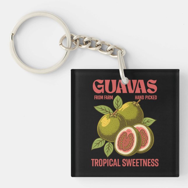 Retro Guavas Fruit Commercial Graphic Art Stil (Framsidan)