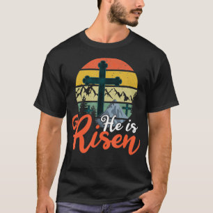 Retro Gud Jesus Han blev kristen 2022 Lycklig Öste T Shirt