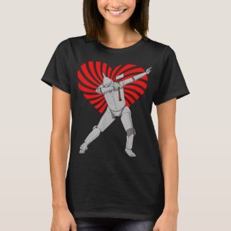 Retro-guiden för Oz Tin Man Swirl Heart Valentine T Shirt