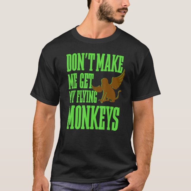Retro guiden för Oz Wicked Witch hämta min flykt T Shirt (Framsida)