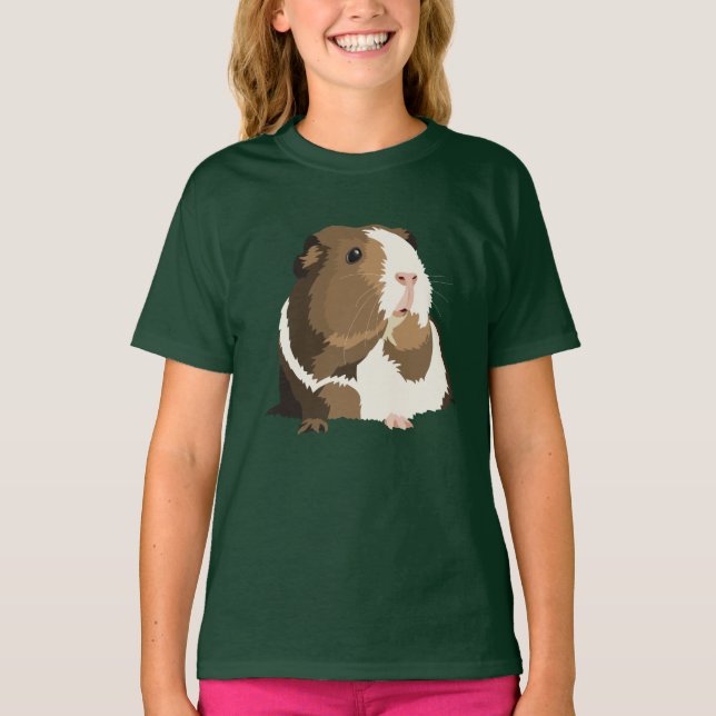 Retro Guinea Gris "Betty" Barns T-Shirt (Framsida)