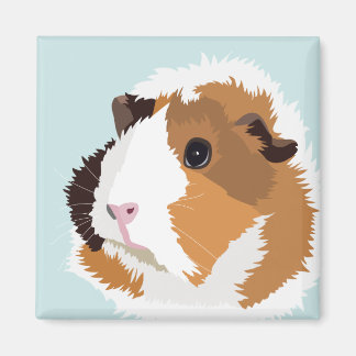 Retro Guinea Gris "Elsie" Magnet