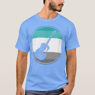 Retro Guitar for Musician Manar Women Lacher Music T Shirt