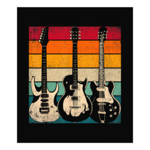 Retro Guitar Fototryck