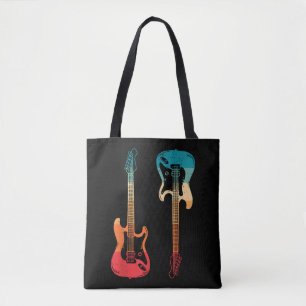 Retro Guitar Guitarist Electric Bass Guitar Sten M Tygkasse
