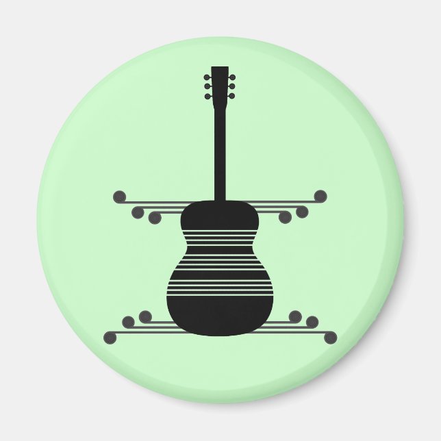 Retro Guitar Magnet (Framsidan)
