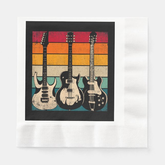 Retro Guitar Pappersservett (Framsidan)