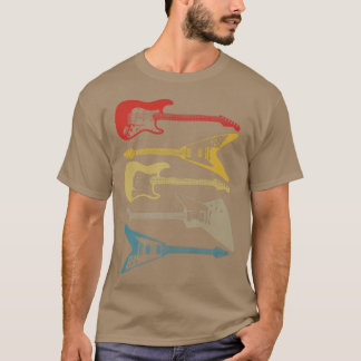 Retro Guitar Player Vintage Guitarist Bass Baid T Shirt