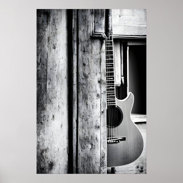 Retro guitar poster (Framsidan)