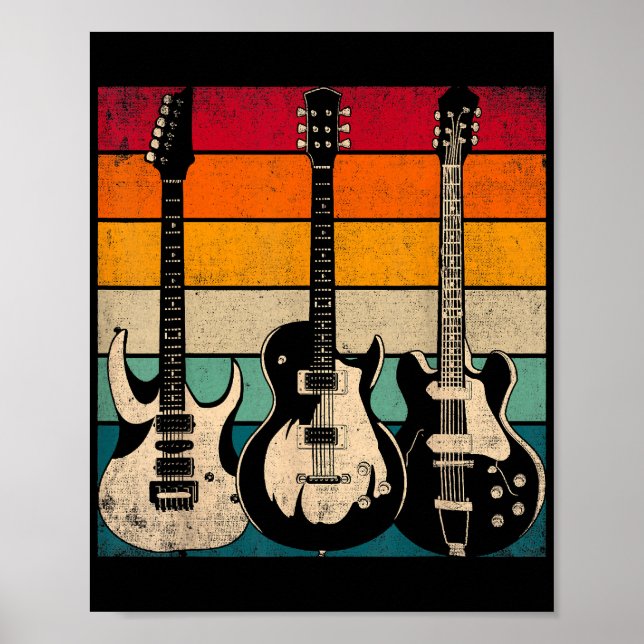 Retro Guitar Poster (Framsidan)