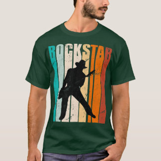 Retro Guitar Rock and roll Guitarists Guitar-musik T Shirt