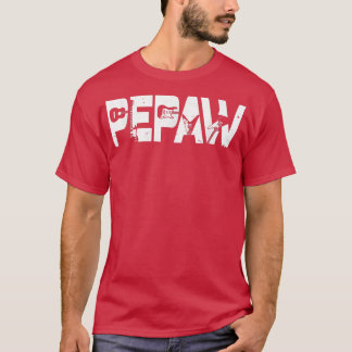 Retro Guitarist Far Pepaw Guitar Fars dag Mu T Shirt