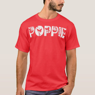 Retro Guitarist Far Poppie Guitar Fars dag M T Shirt