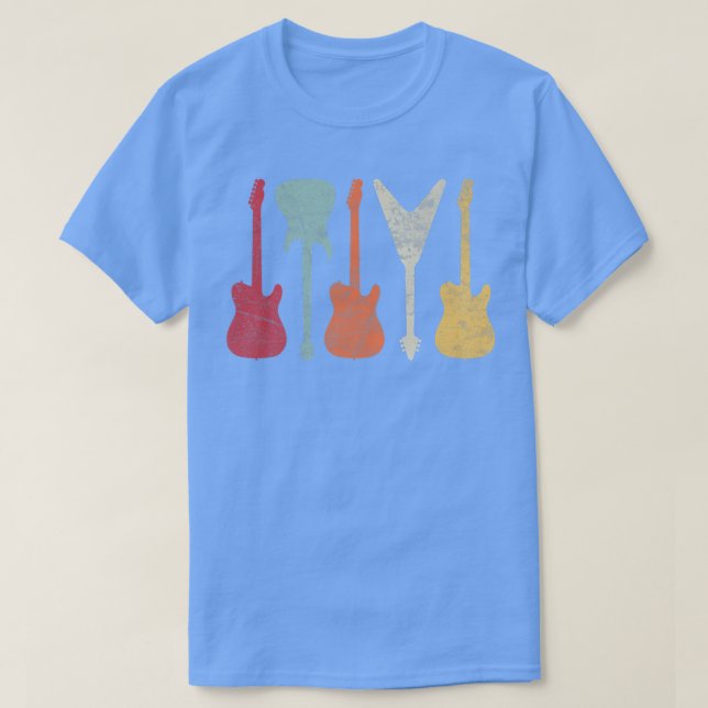 Retro Guitars1027 T Shirt (Design framsida)
