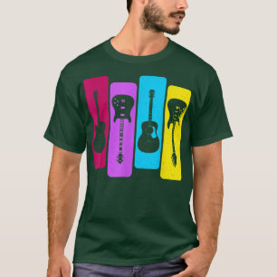 Retro Guitars Guitarist Acoustic Electric Guitar R T Shirt