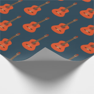 Retro Guitars mönster Presentpapper