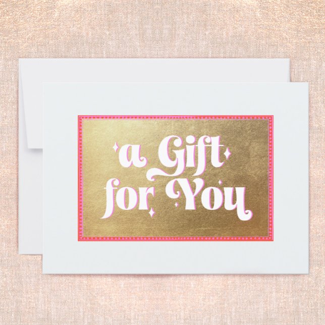 Retro Guld Gift-certifikat (Skapare uppladdad)