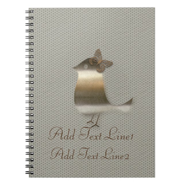 Retro Guld Helgdag Vibe Anteckningsbok (Framsidan)