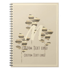 Retro Guld Helgdag Vibe Anteckningsbok