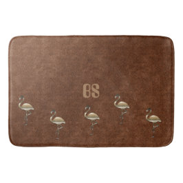 Retro Guld Helgdag Vibe Badrumsmatta