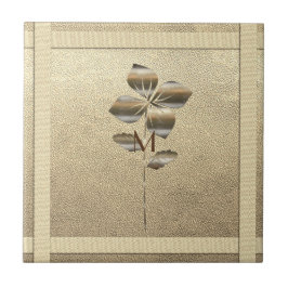 Retro Guld Helgdag Vibe Kakelplatta