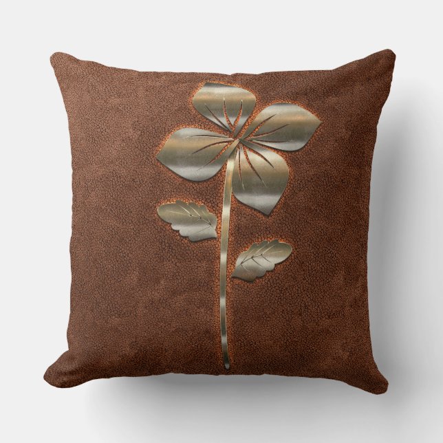 Retro Guld Helgdag Vibe Kudde (Framsida)