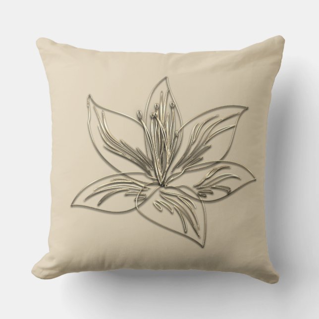 Retro Guld Helgdag Vibe Kudde (Framsida)