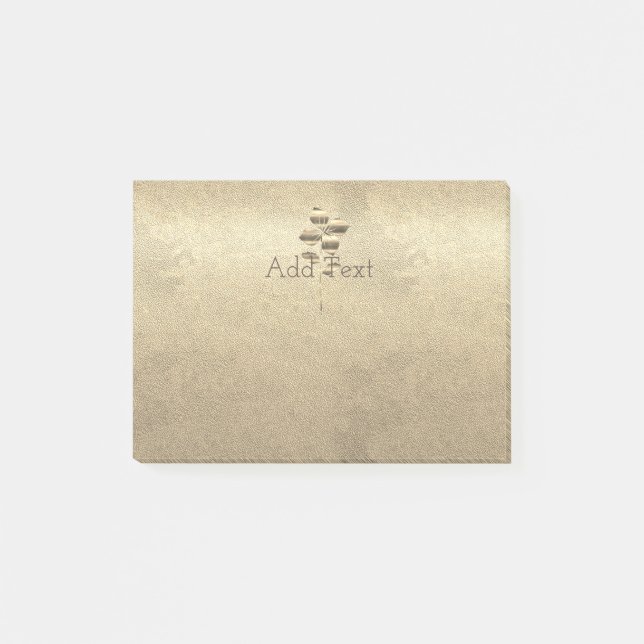 Retro Guld Helgdag Vibe Post-it Block (Framsida)