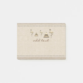 Retro Guld Helgdag Vibe Post-it Block