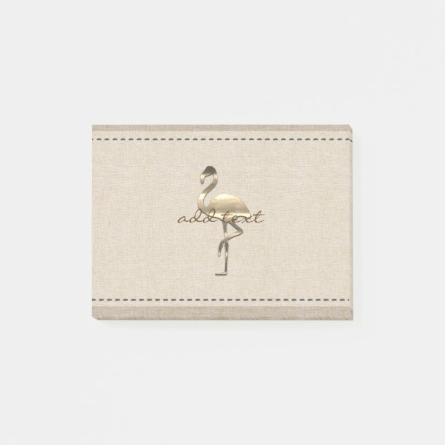 Retro Guld Helgdag Vibe Post-it Block (Framsida)