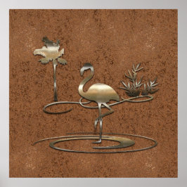 Retro Guld Helgdag Vibe Poster