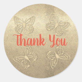 Retro Guld Helgdag Vibe Runt Klistermärke