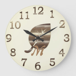 Retro Guld Helgdag Vibe Stor Klocka