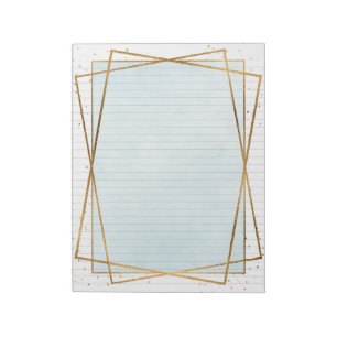 Retro guld ramar brevpapper linjerat anteckningsbl anteckningsblock