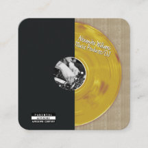 Retro guld vinyl skiva musikproducent DJ
