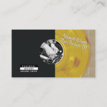 Retro guld vinyl skiva musikproducent DJ