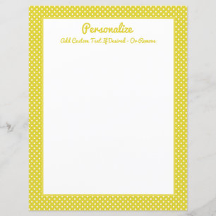 Retro Guld & White Polka Dot Mönster personalize