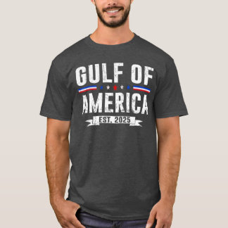 Retro Gulf of America Est 2025 Vintage USA Coastal T Shirt