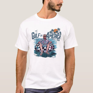 Retro Gulf Of USA Amerika Est 2025 Amerikansk Flag T Shirt