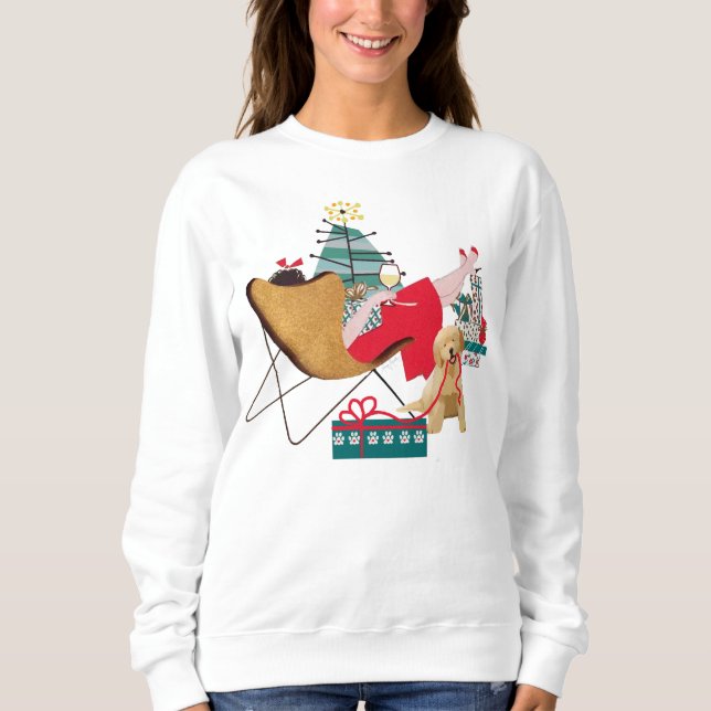 RETRO GULLDA HELGDAGAR - Golden Retriever T Shirt (Framsida)