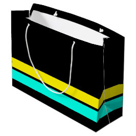 Retro Gult Aqua Base Tävla Rand på svart