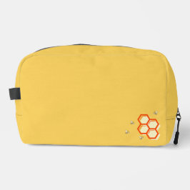 Retro Gult Honeycomb Bee uty Bag | Anpassningsbar