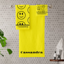 Retro Gult Lycklig Ansikte Smiling