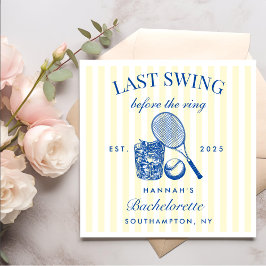 Retro-Gult, sista gången före Ring tennis Bac Pappersservett