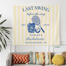 Retro Gult Sista Sväng Innan Ringen Tennis Bac Fleecefilt