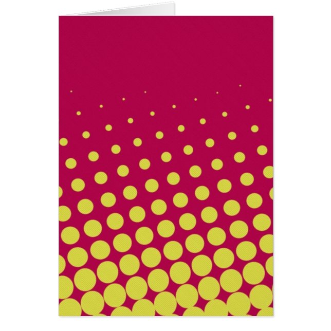 Retro-gulter Hälsningskort (Framsidan)