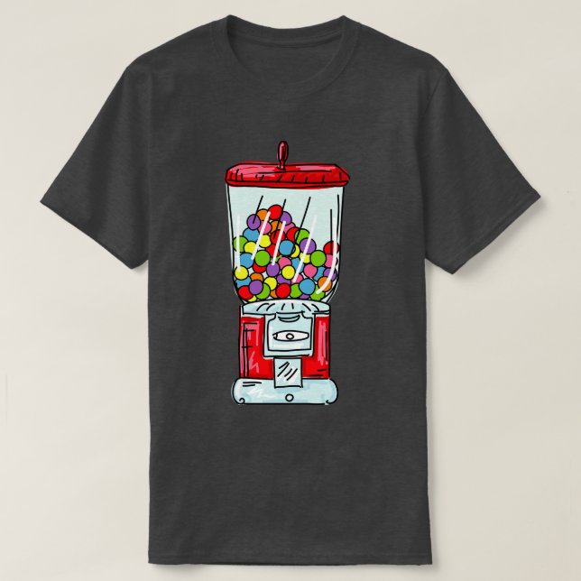Retro Gumball Maskin T Shirt (Design framsida)