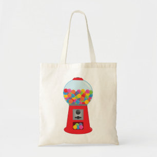Retro Gumball Maskin Tote Bag Tygkasse