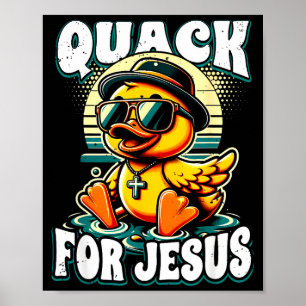 Retro gummiand kristen gummiand quackar för F Poster