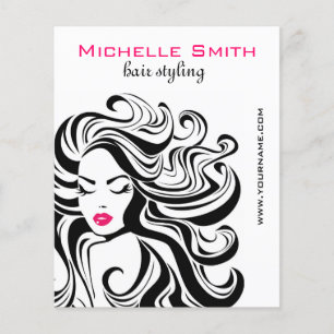 Retro Hairstyling marknadsföring Flygblad